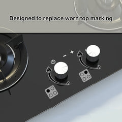 Flame Indicator Sticker Set for Stove Knob Replacement