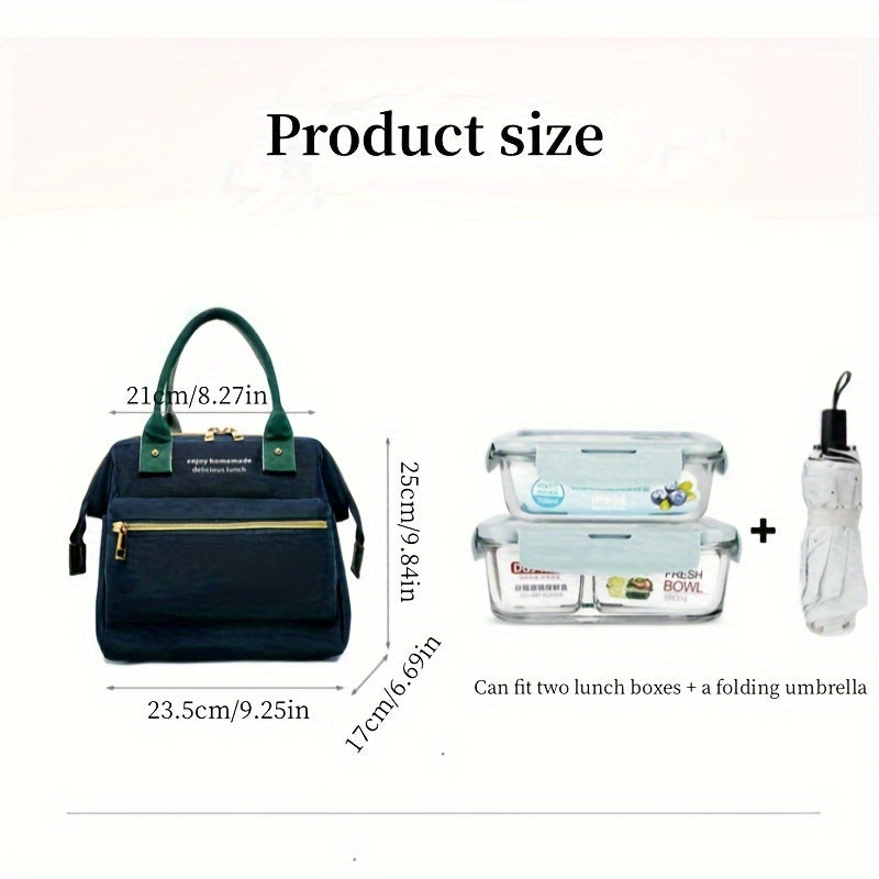Large Capacity Portable Insulated Bag for Office Workers