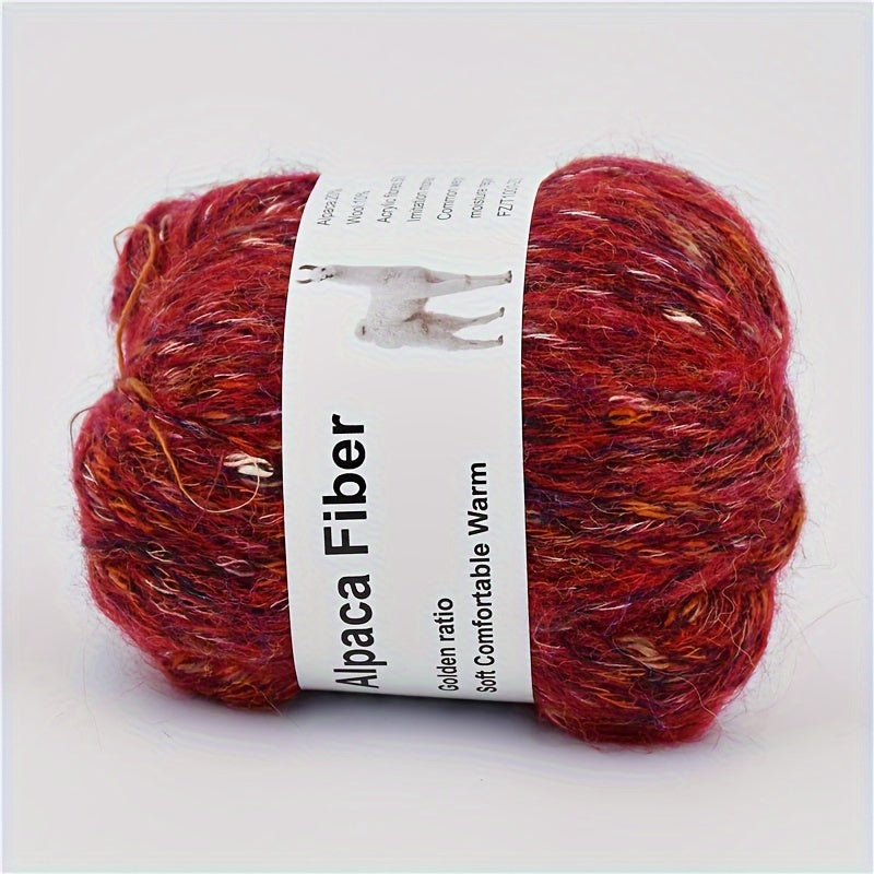 5pcs Alpaca Wool Yarn Hand Knitting DIY Colorful Wool Yarn