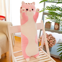 Cartoon Cat Plush Toy Long Cat Doll Sleeping Pillow Doll Gift For Children
