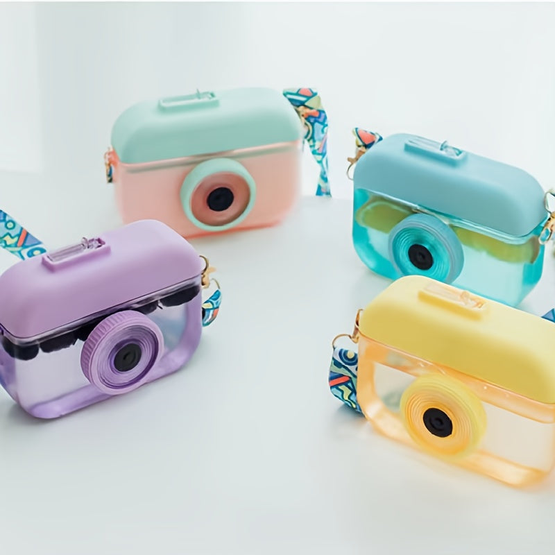 400ml Camera Cup Portable Plastic Water Bottle