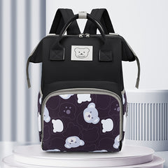 Moms Waterproof Backpack Lightweight with Bear Design