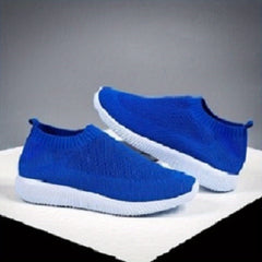 Women's Solid Slip-On Tennis Shoes Casual Low Top Sneakers
