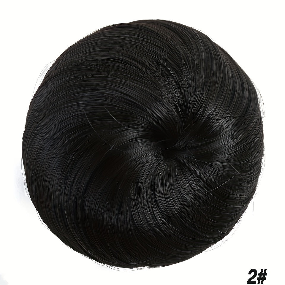Synthetic Hair Curling Bun Elastic Band Extension