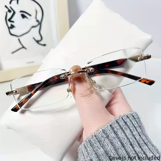Light Blocking Rimless HD Reading Glasses