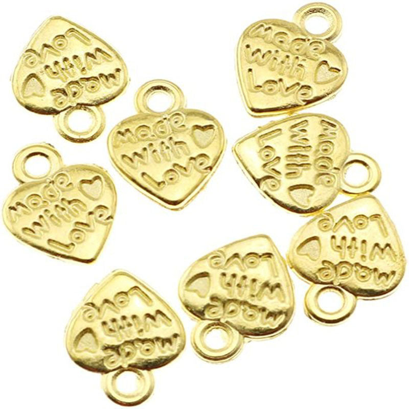 Butterfly Heart Charms DIY Jewelry Making for Bracelets Necklaces Earrings