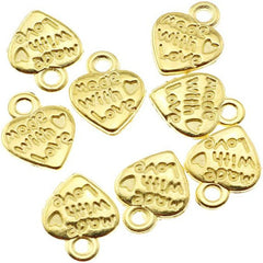 Butterfly Heart Charms DIY Jewelry Making for Bracelets Necklaces Earrings
