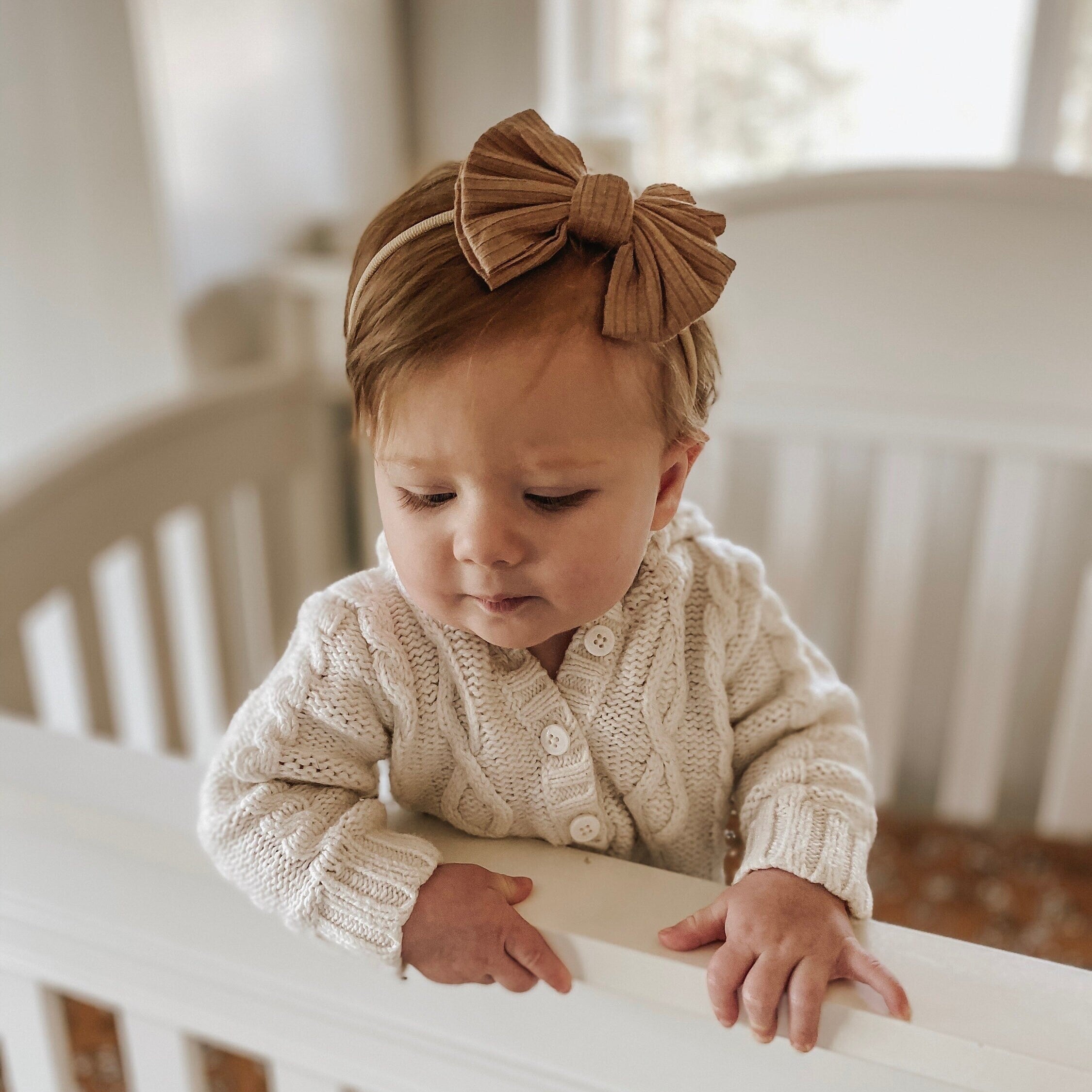 Threaded Bow Baby Decorative Headband