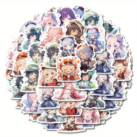 100pcs Anime Character PVC Stickers Waterproof for Laptop Luggage Bike Cup