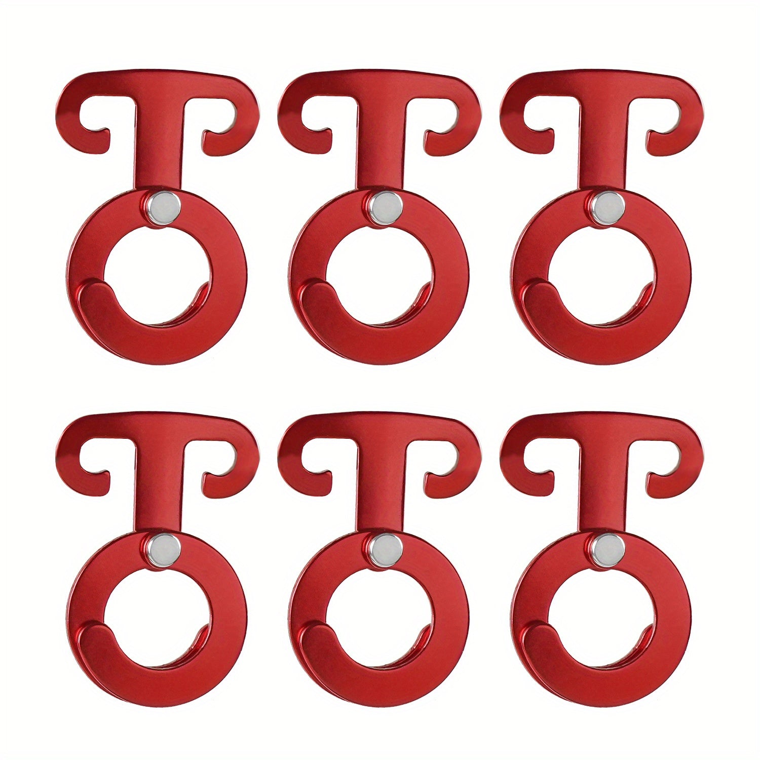6pcs Aluminum Guyline Cord Adjuster Buckles for Camping Hiking