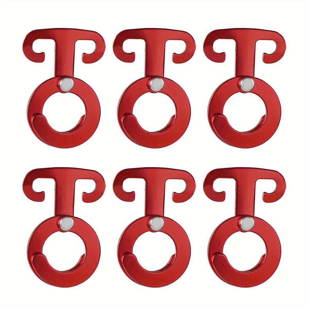 6pcs Aluminum Guyline Cord Adjuster Buckles for Camping Hiking