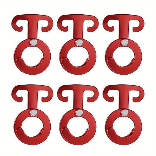 6pcs Aluminum Guyline Cord Adjuster Buckles for Camping Hiking
