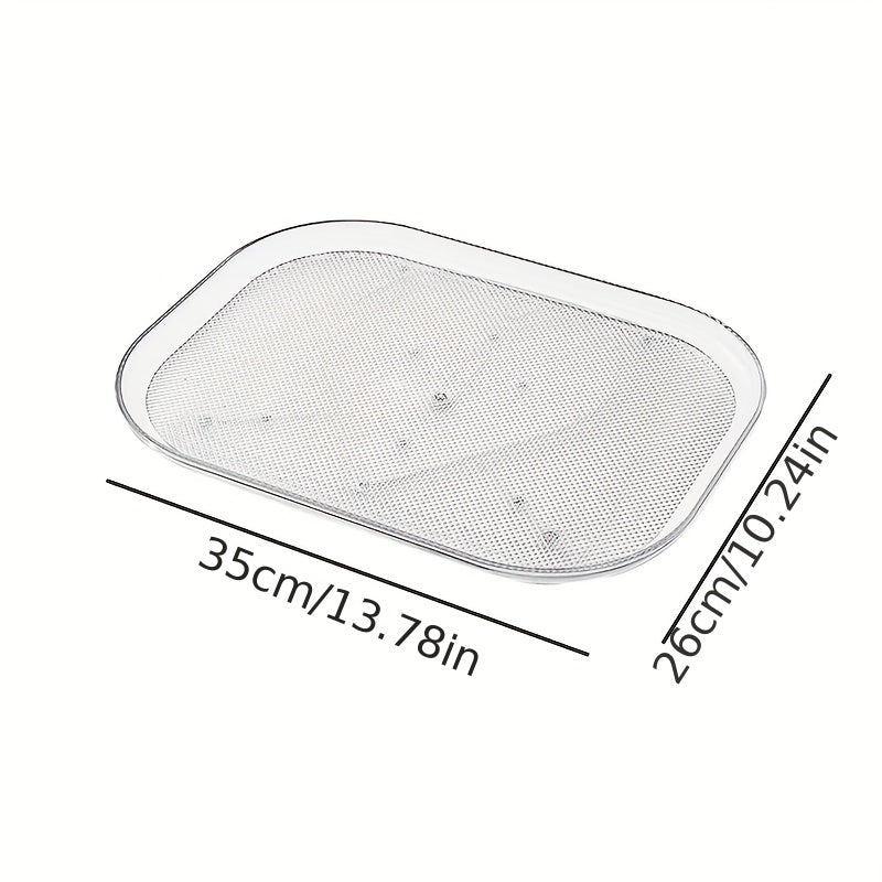 Square Lazy Susan Organizer Refrigerator Turntable Condiment Storage Rack