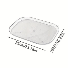 Square Lazy Susan Organizer Refrigerator Turntable Condiment Storage Rack
