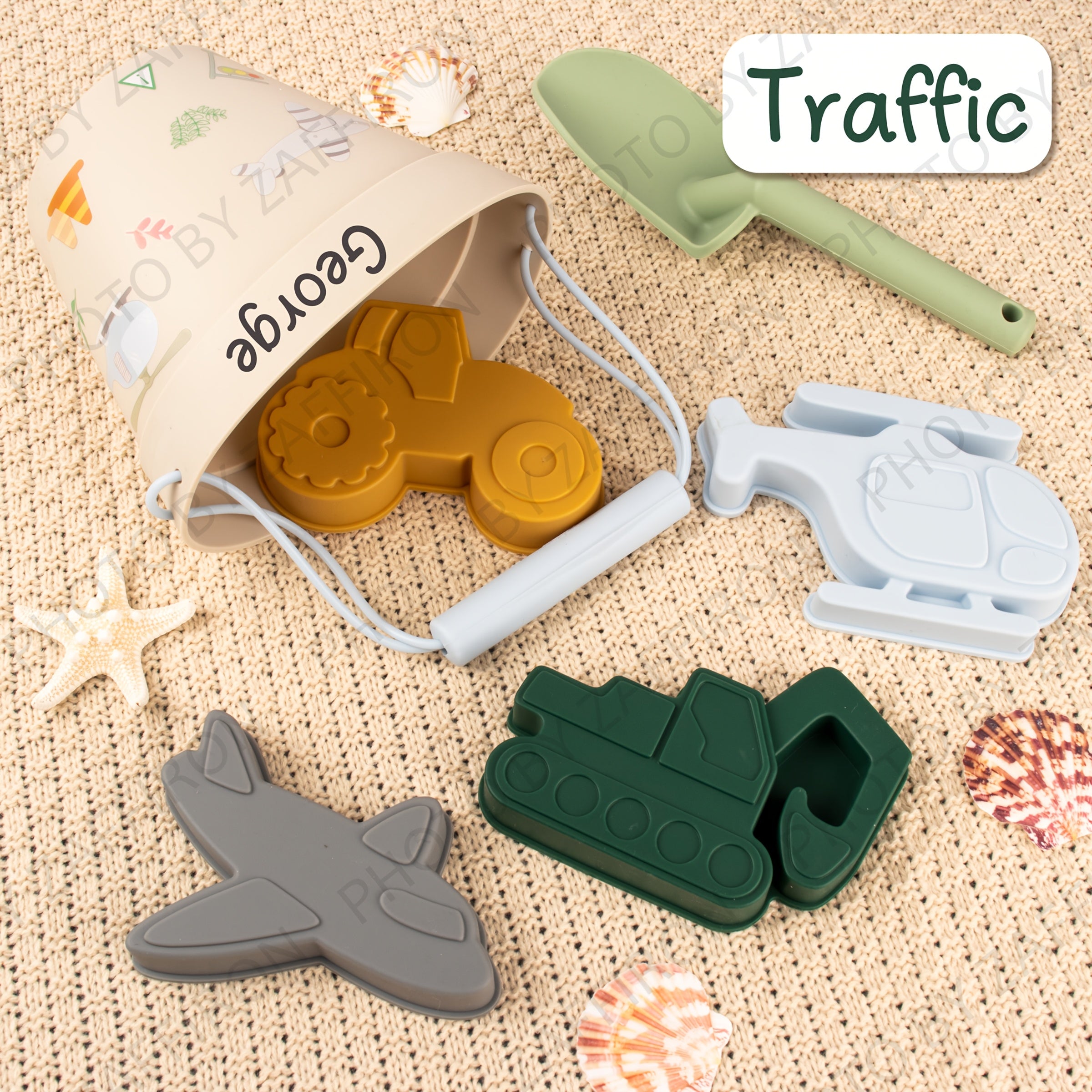 Silicone Beach Bathroom Travel Toys Set for Kids