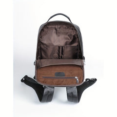 Men's Leather Backpack Casual Business Computer Backpack