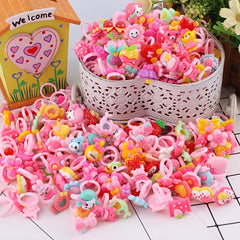 20pcs Cute Cartoon Kids Rings Set