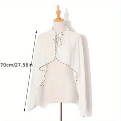 Chiffon Ruffles Sunproof Shawl UV Protection Cape