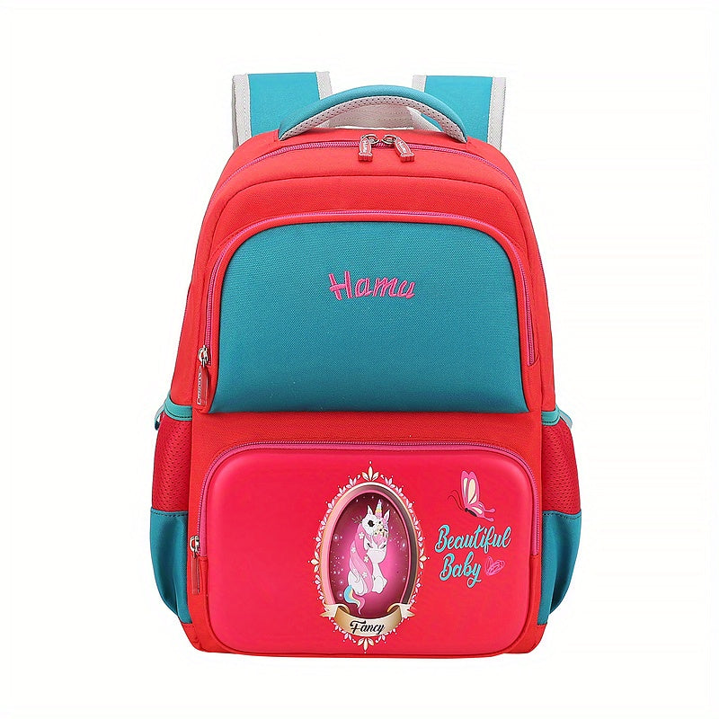 Princess Backpack for Students Aged 3-12, Waterproof and Breathable