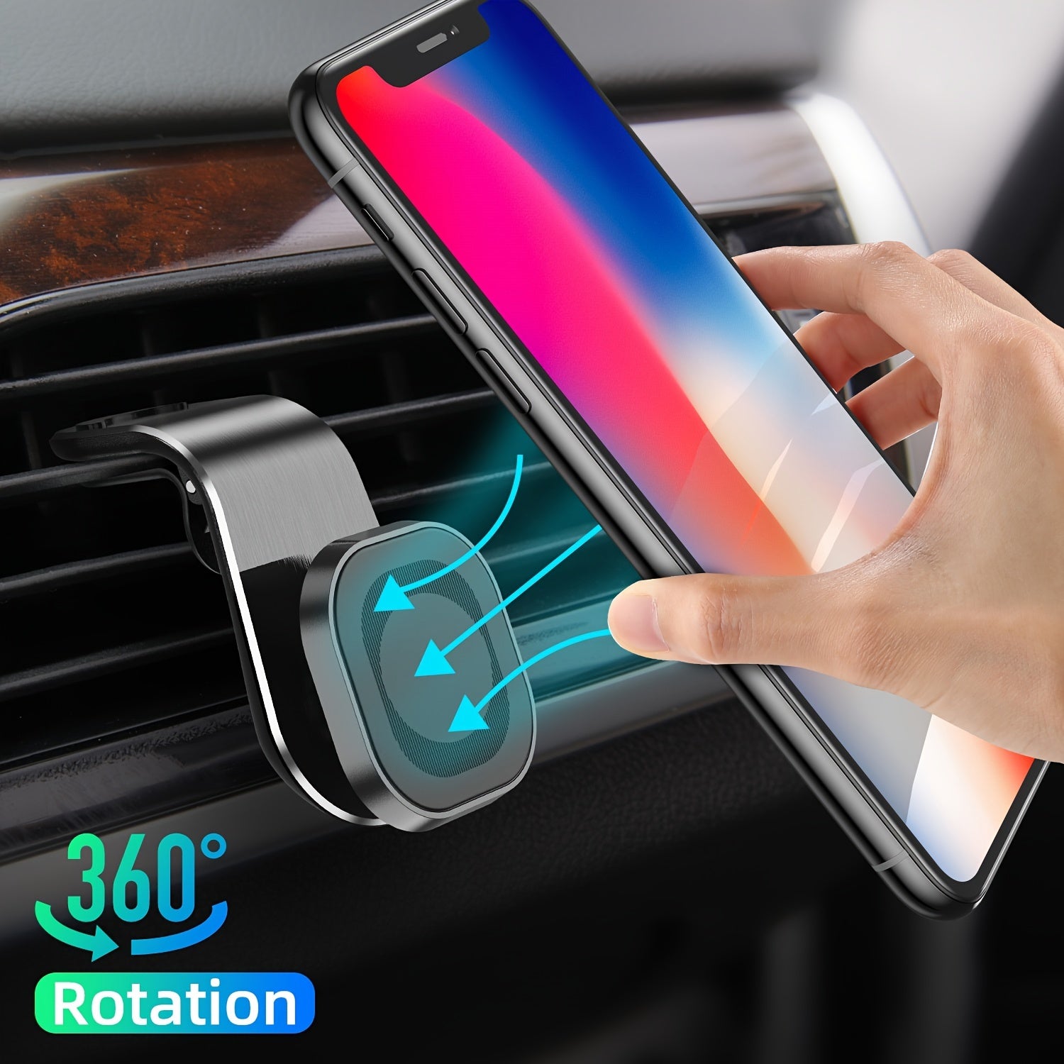 360 Rotation Strong Magnetic Car Phone Holder Universal Dashboard Mount