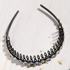 Wave Rhinestone Headbands Women Girls Ladies Hair Hoop