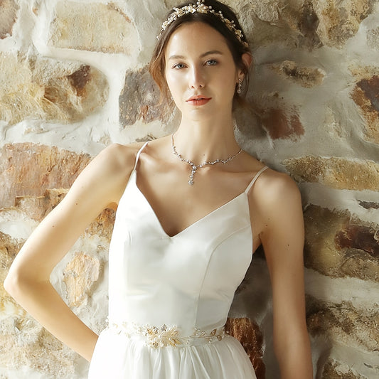Baroque Flower Faux Pearls Bridal Headpieces Bride Wedding Headbands