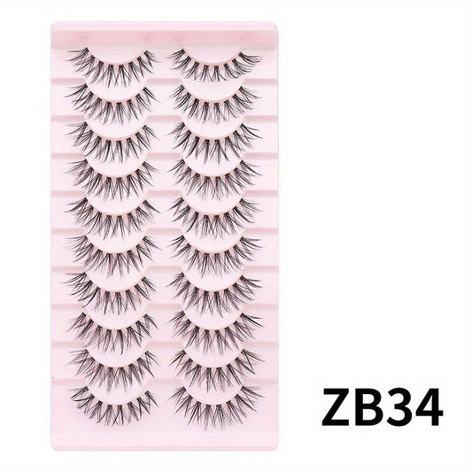 Cat Eye False Eyelashes Natural Look Segmented Curling False Eyelashes