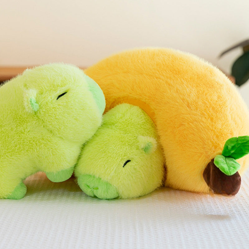 Banana Capybara Plush Toy Fun Novelty Pillow Birthday Gift