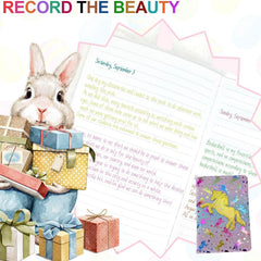 Unicorn Plush Diary Blank Journal Glitter Cover School Creative Expression