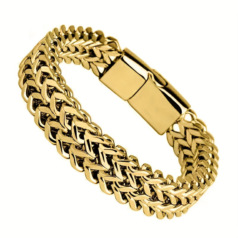 Hip Hop Titanium Steel Thick Version Street Trendsetter Men Bracelet
