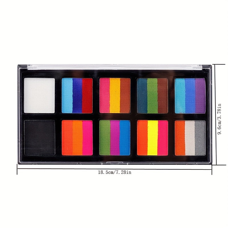Water Soluble Elf Fairy Palette for Halloween Christmas Face Painting