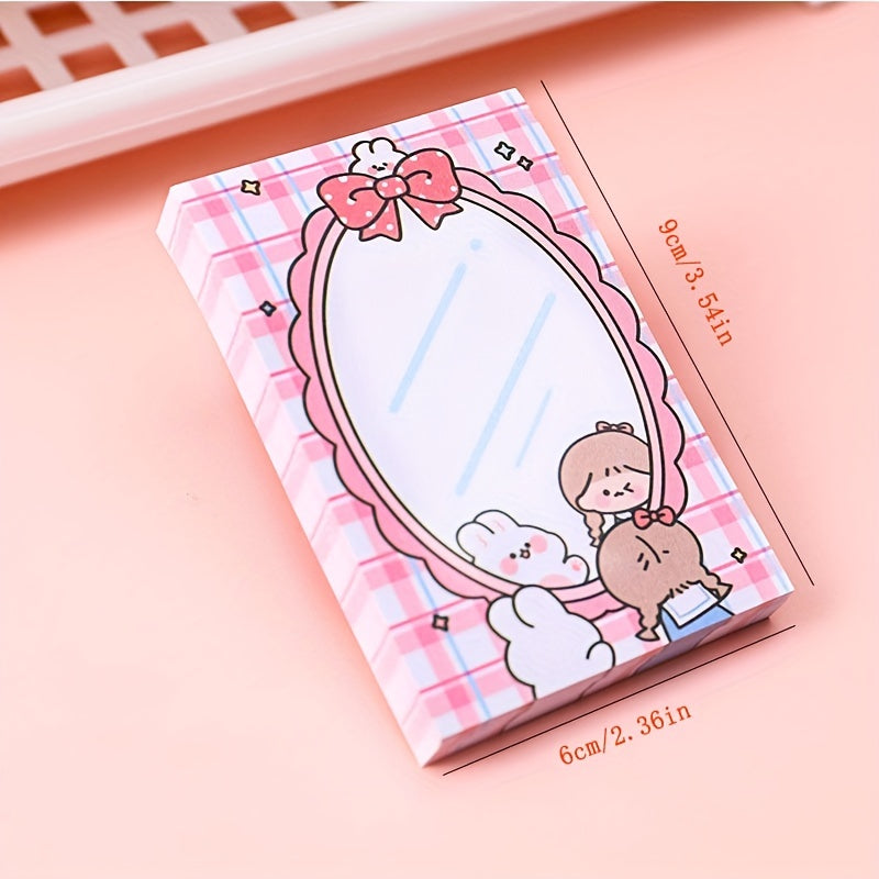 80sheets Cute Cartoon Sticky Notes for Office School Supplies