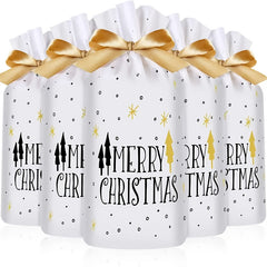 50pcs Drawstring Bag Candy Self adhesive Bag for Christmas Wedding Party