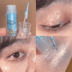 4 Colors Sequin Liquid Eyeshadow Glitter Pearly Finish Makeup