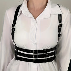 3-Layer Chest Harness Belt for Women Gothic Corset