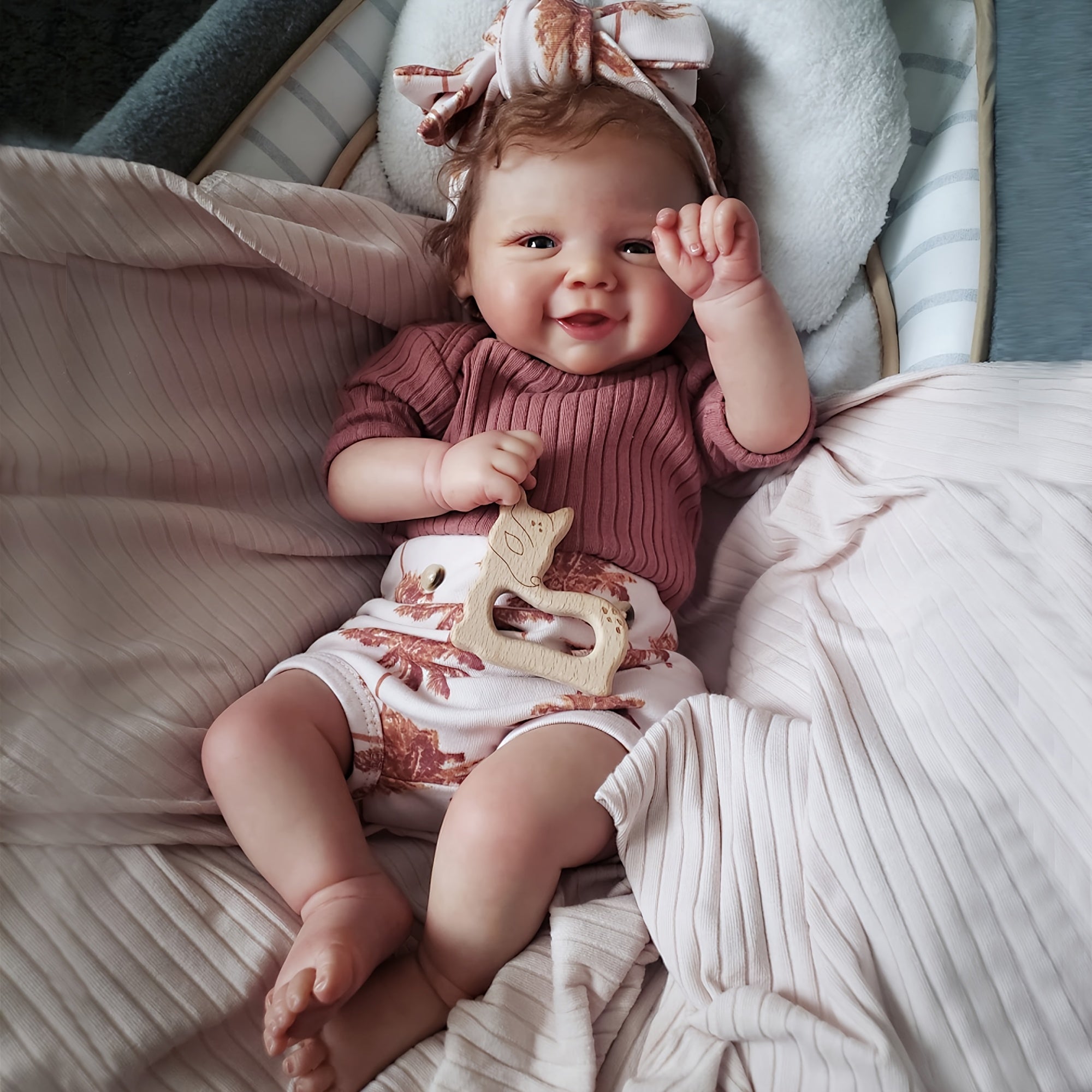 18 Inch Reborn Child Doll with 3D Painted Features & Soft Vinyl Body