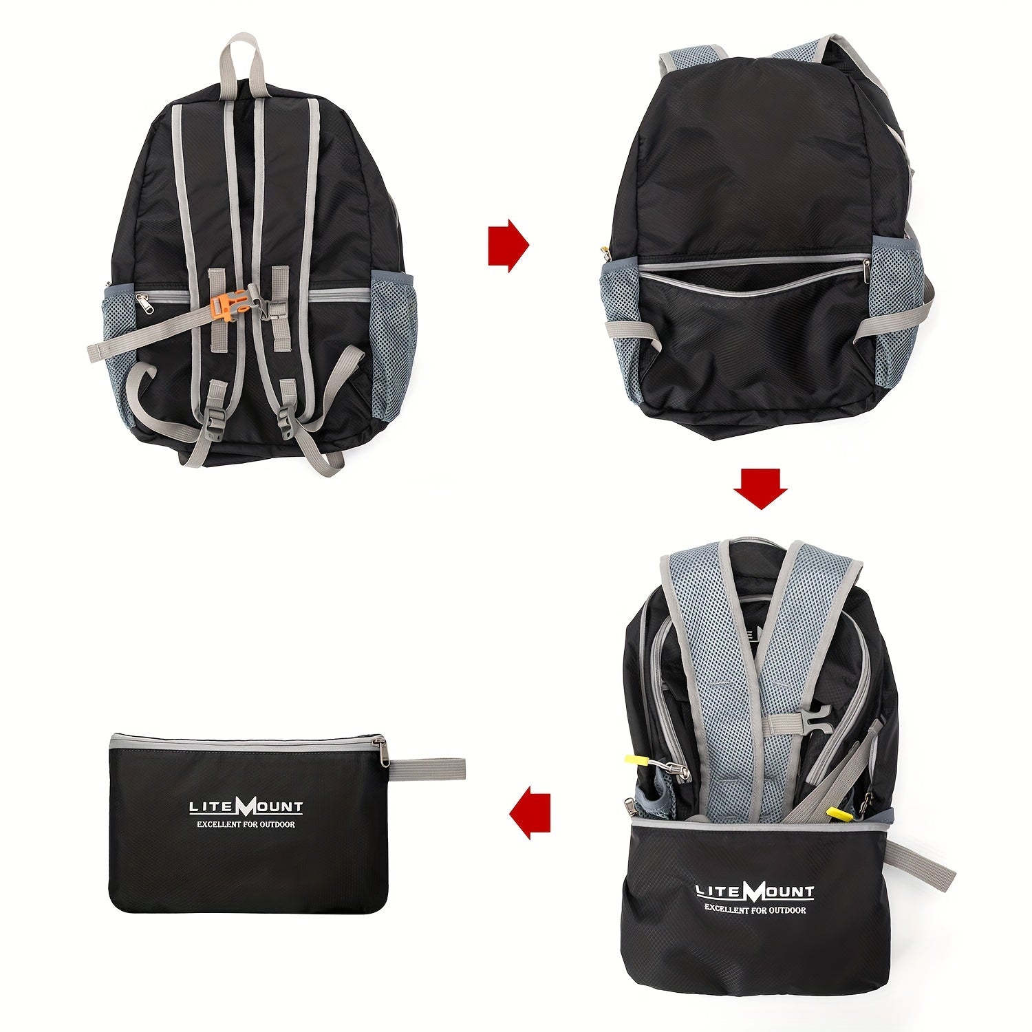 Ultralight Waterproof Foldable Backpack for Outdoor Camping