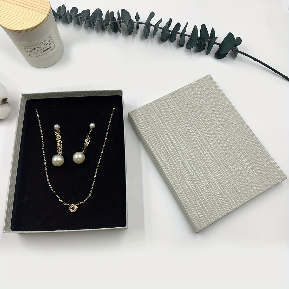 1pc Necklace Box Earring Box Jewelry Set Box Wedding Decorations