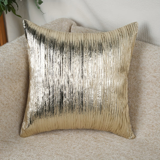 Golden Throw Pillowcase for Living Room Sofa Home Decor