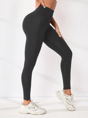 High Waist Pocket Butt Lifting Sports Pants Seamless Quick Drying Yoga Leggings