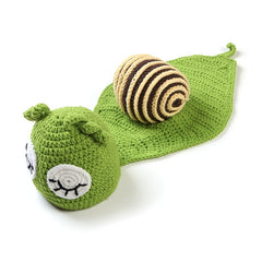 Newborn Snail Photography Props Baby Birthday Party Knitted Costume