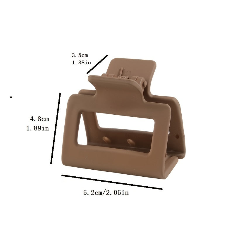 3pcs Hair Claw Clips Square Claw Clips For Women Girls