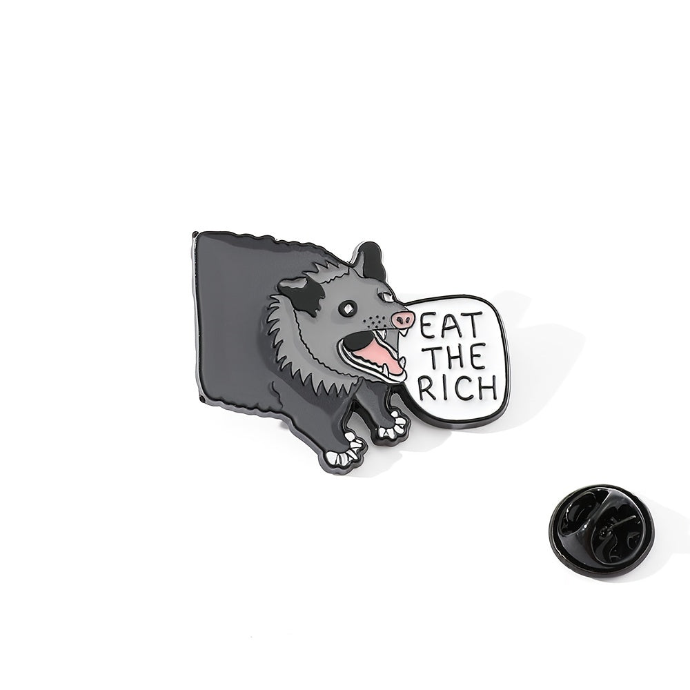 Cartoon Boar Brooch Zinc Alloy Drip Oil Metal Bracelet