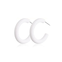 Colorful C Hoop Earrings Neon Acrylic Earrings