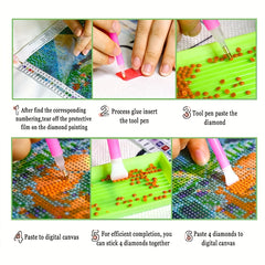 5D Peacock Diamond Painting Kit for Adults DIY Full Drill Craft