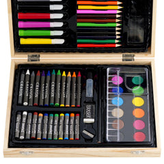Magic Toy Shop Art Set Wooden Case 67pcs