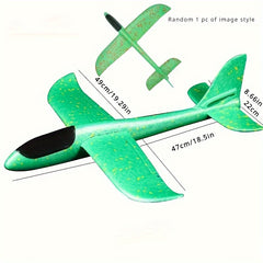 Colorful Hand Thrown Foam Glider Toy Aircraft Flat Flight Modes