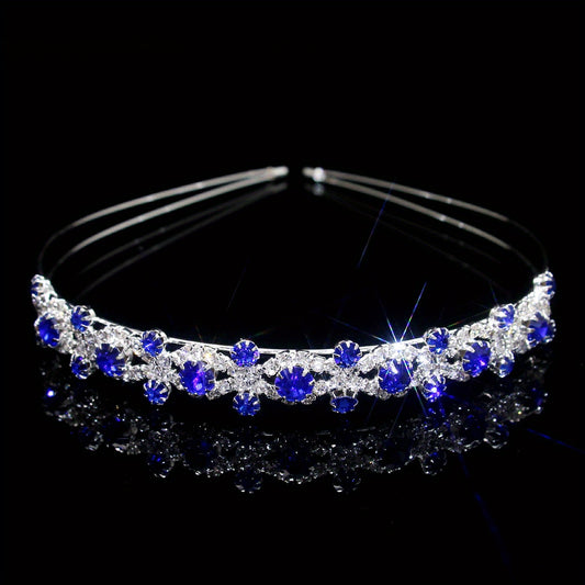 Rhinestone Queen Crown Tiara Headband Wedding Hair Accessory