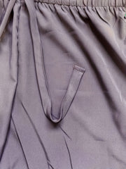 Women's Plus Solid Elastic Drawstring Wide Leg Trousers