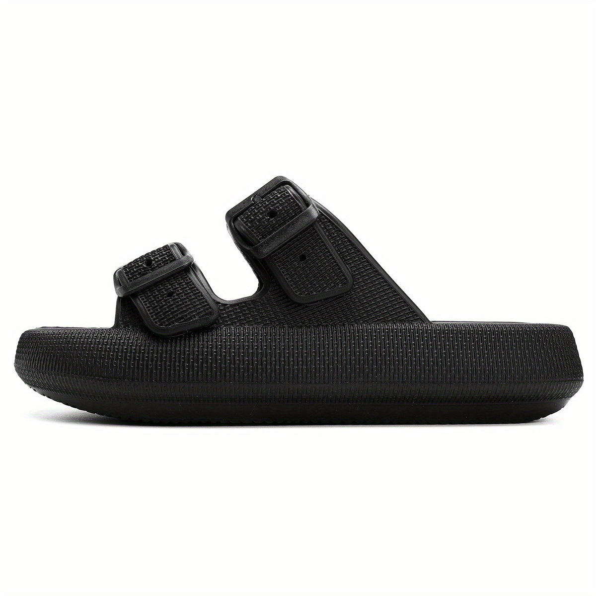 Men's Cozy Slippers with Double Hook & Loop Fasteners